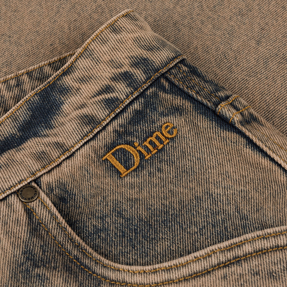 Dime MTL Classic Baggy Denim Pants Overdyed Brown