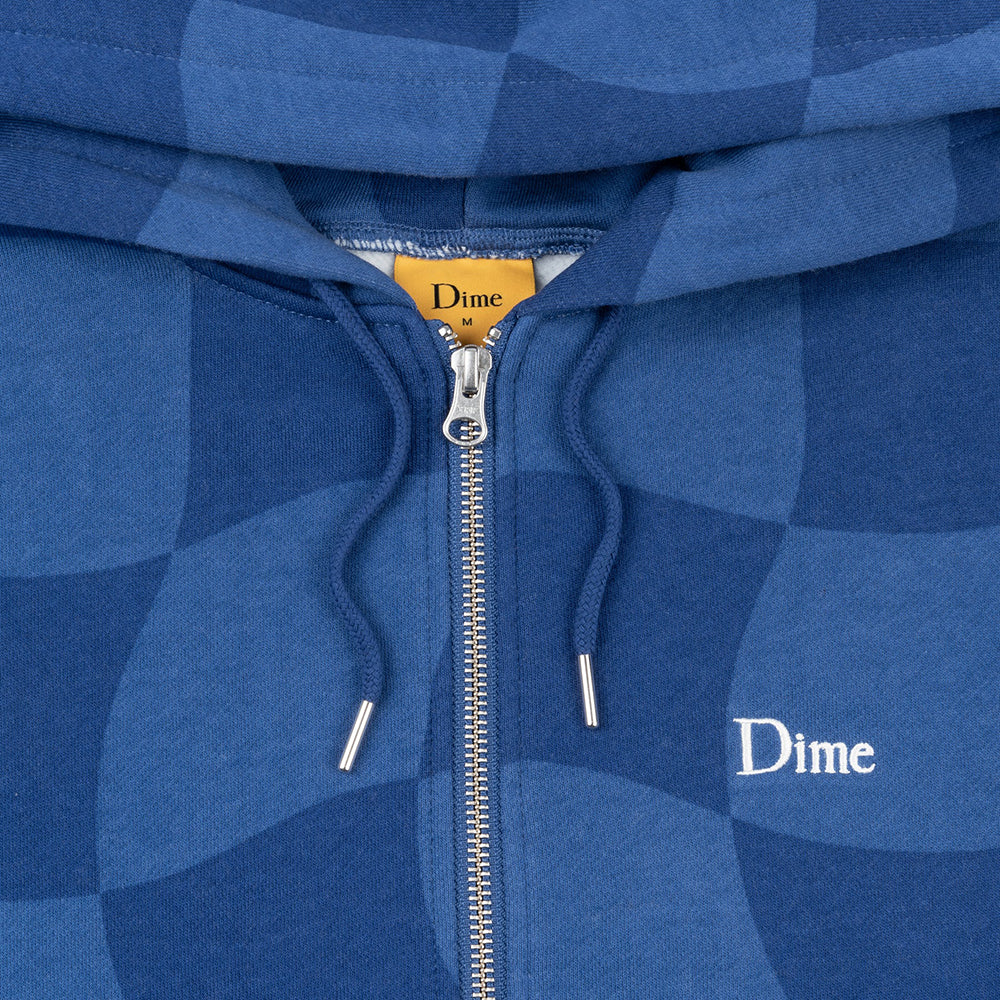 Dime MTL Classic Checkmate Zip Hoodie Navy