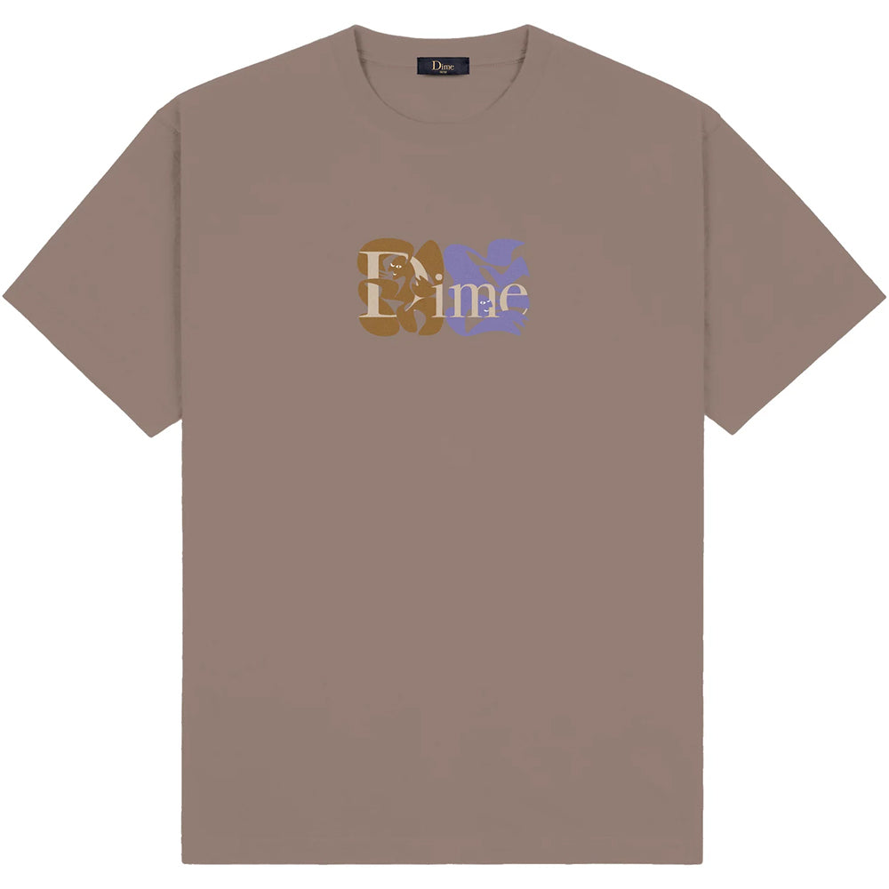 Dime MTL Classic Duo T Shirt Deep Sepia