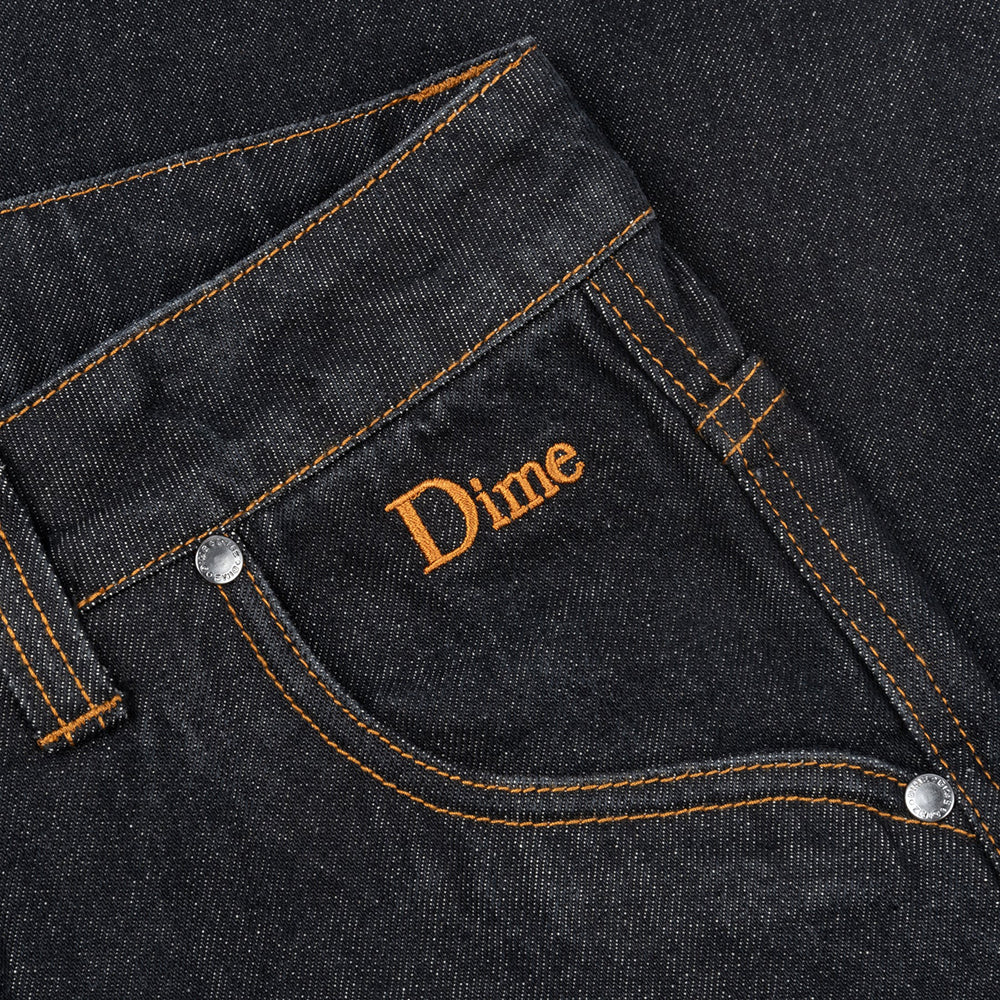 Dime MTL Classic Relaxed Denim Pants Black Washed