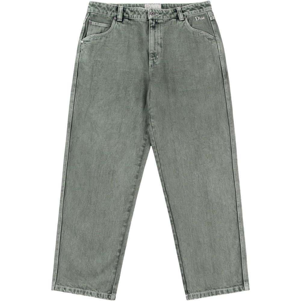 Dime MTL Classic Relaxed Denim Pants Overdyed Forest