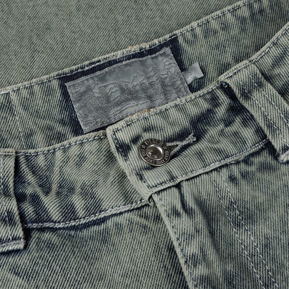 Dime MTL Classic Relaxed Denim Pants Overdyed Forest