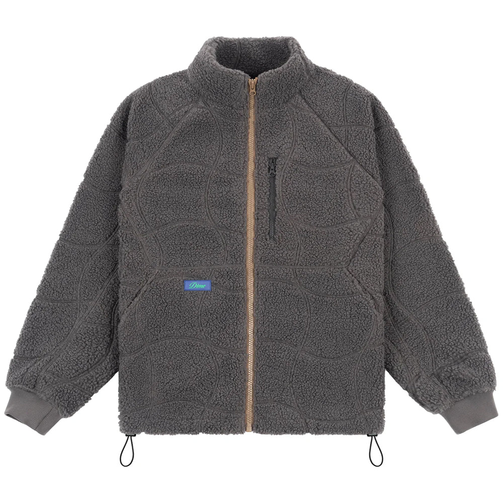 Dime MTL Coverstich Sherpa Fleece Charcoal