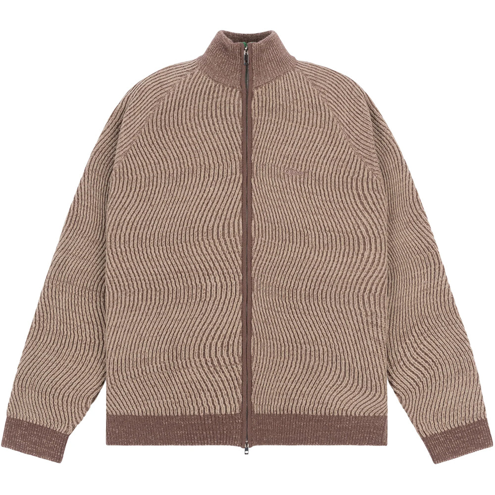 Dime MTL Double Zipper Knit Camel