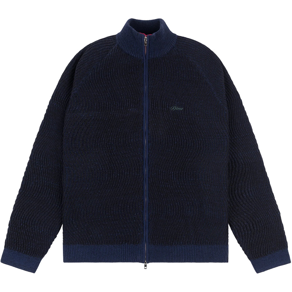 Dime MTL Double Zipper Knit Navy