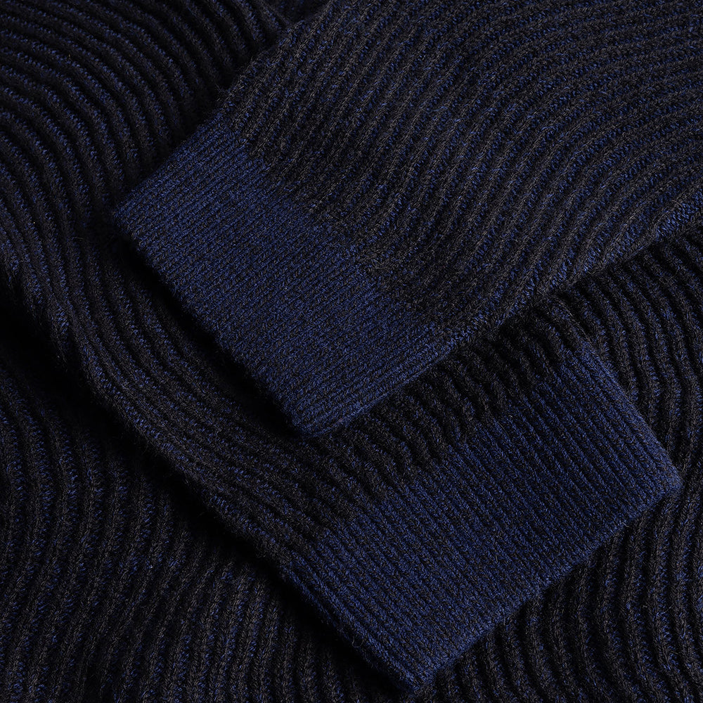 Dime MTL Double Zipper Knit Navy