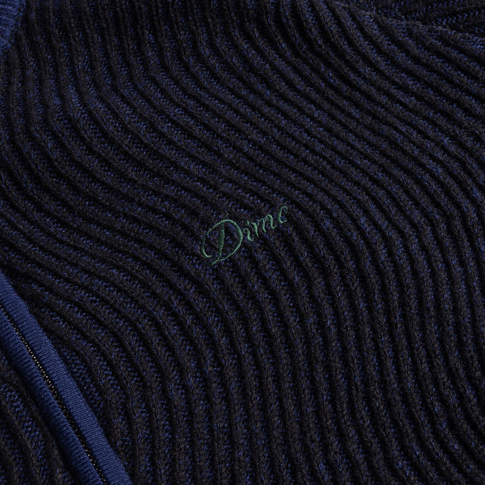 Dime MTL Double Zipper Knit Navy