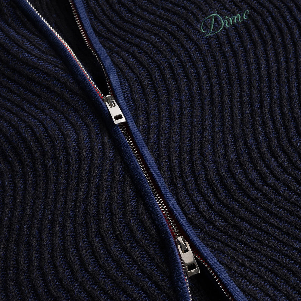 Dime MTL Double Zipper Knit Navy