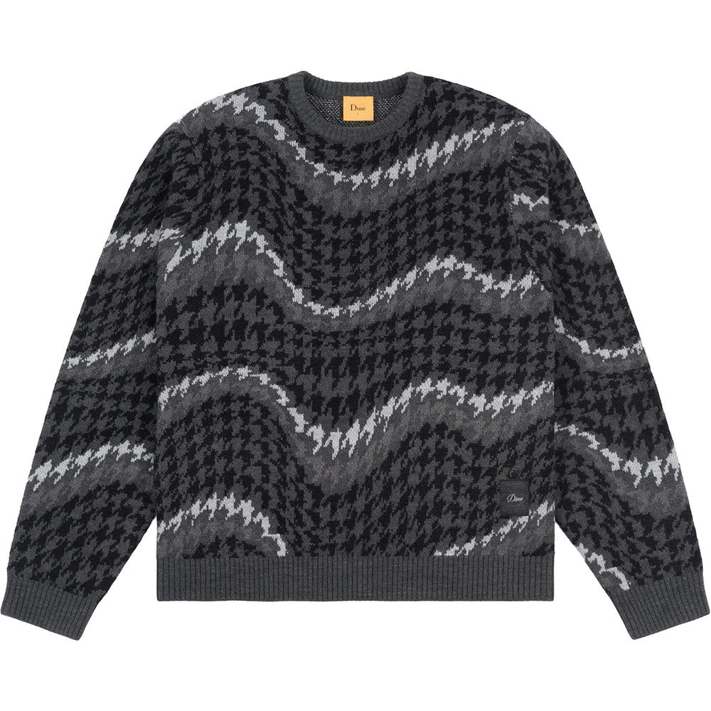 Dime MTL Houndstooth Knit Coal