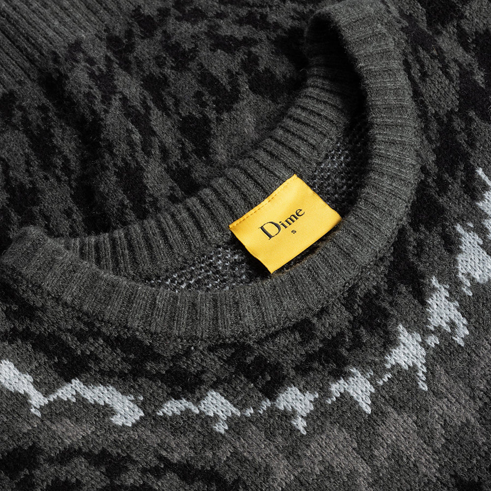 Dime MTL Houndstooth Knit Coal