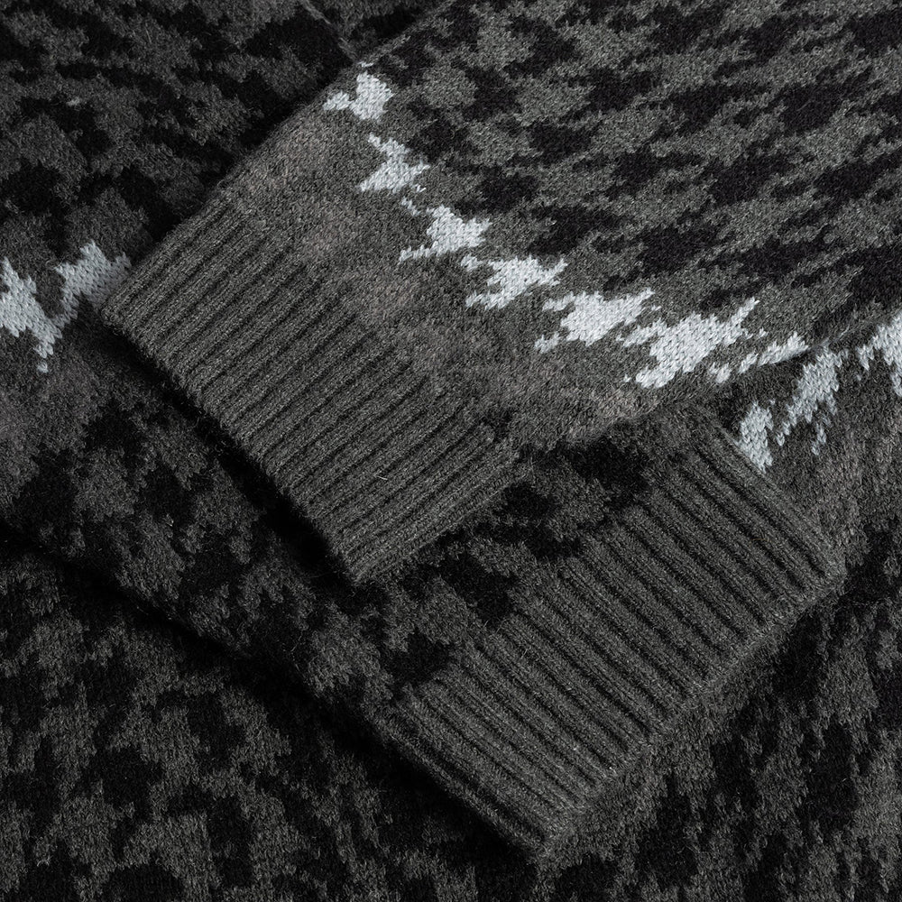 Dime MTL Houndstooth Knit Coal