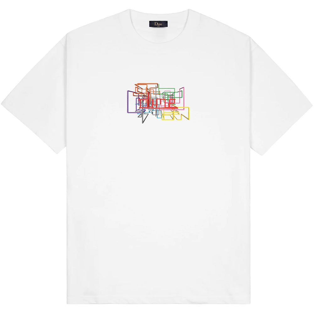 Dime MTL Pipes T Shirt White