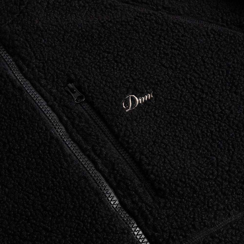 Dime MTL Polar Fleece Sherpa Zip Black