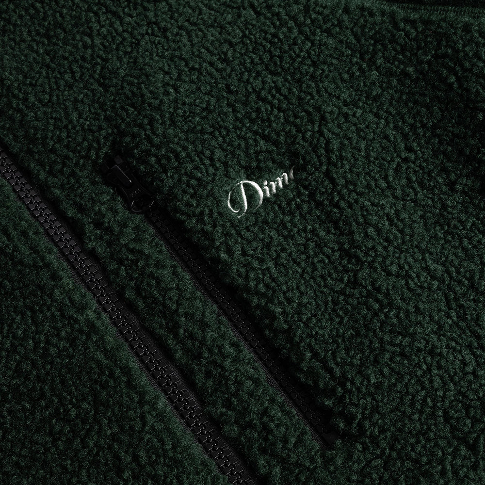 Dime MTL Polar Fleece Sherpa Zip Forest