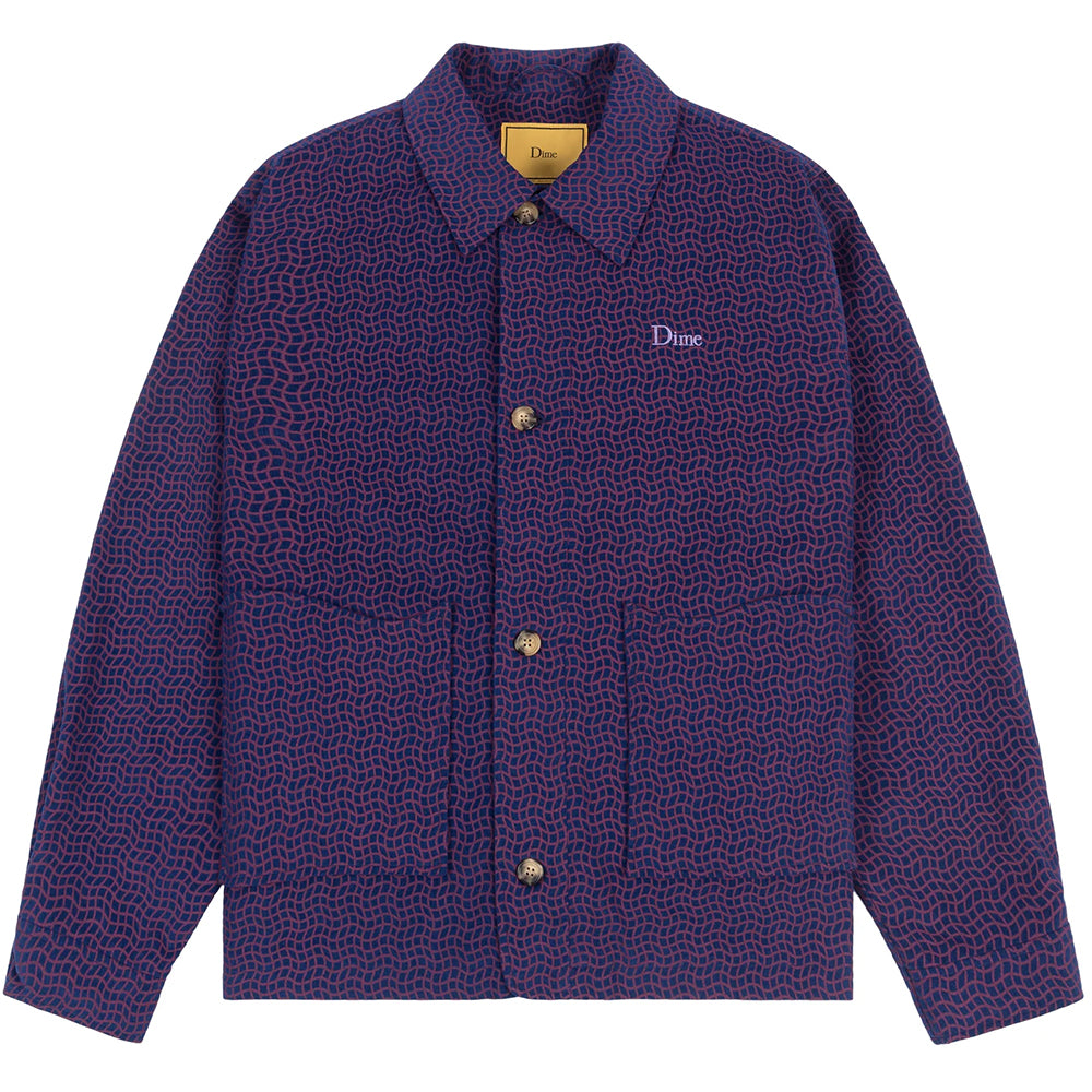 Dime MTL Printed Cord Jacket Violet