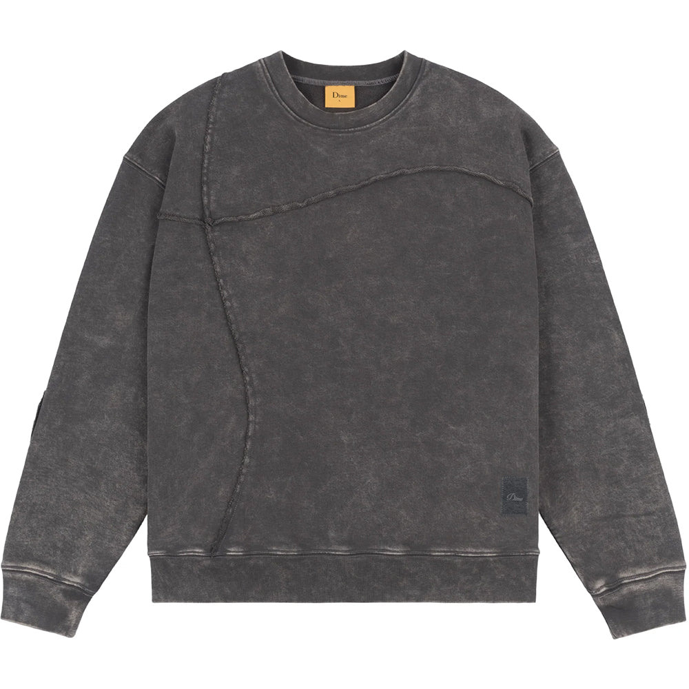 Dime MTL Reverse Stitch Crewneck Charcoal Washed