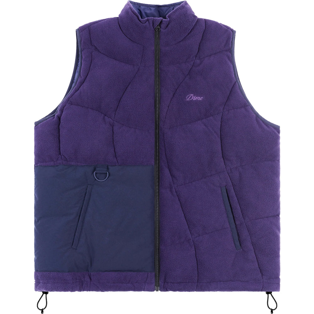 Dime MTL Sleeveless Puffer Plum