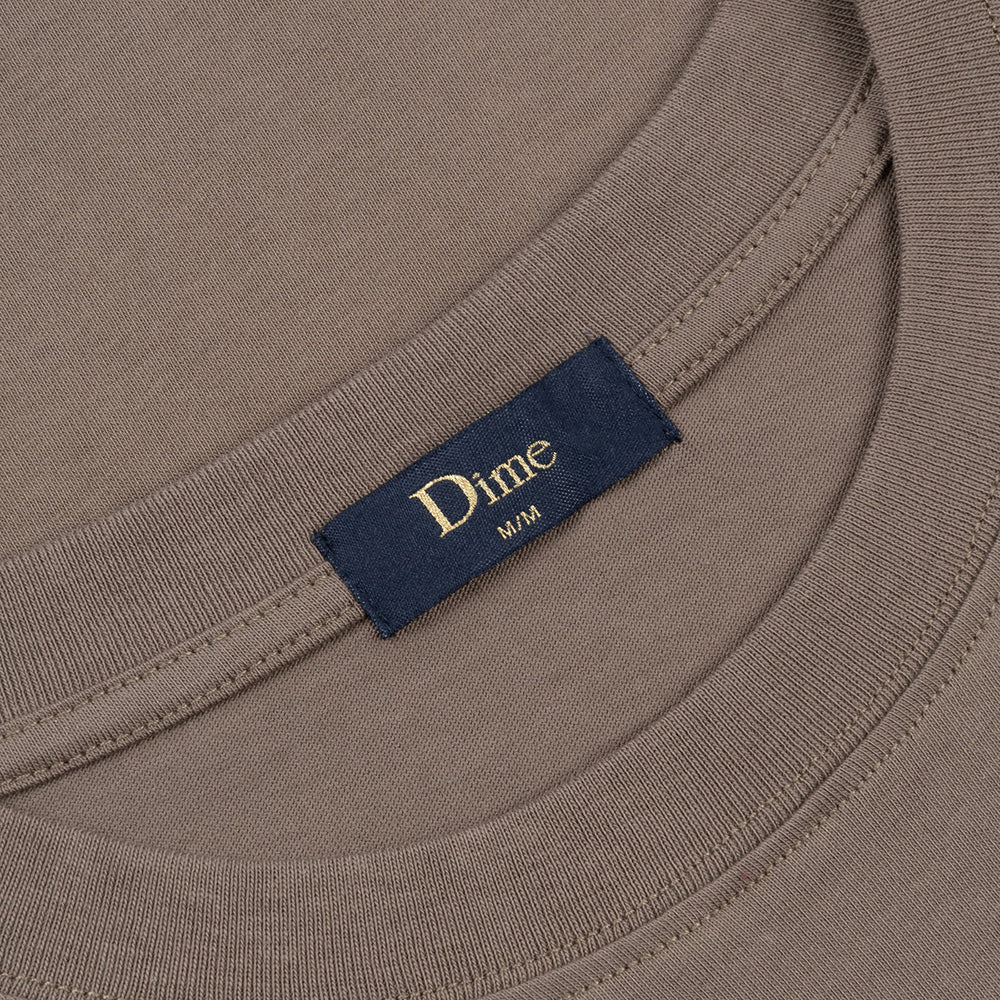 Dime MTL Classic Duo T Shirt Deep Sepia