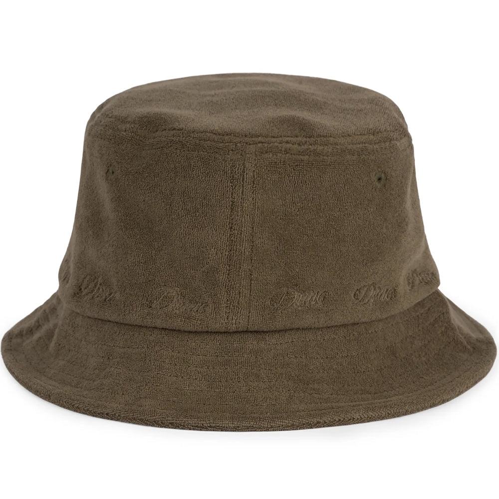 Dime MTL Terry Cloth Bucket Hat Olive