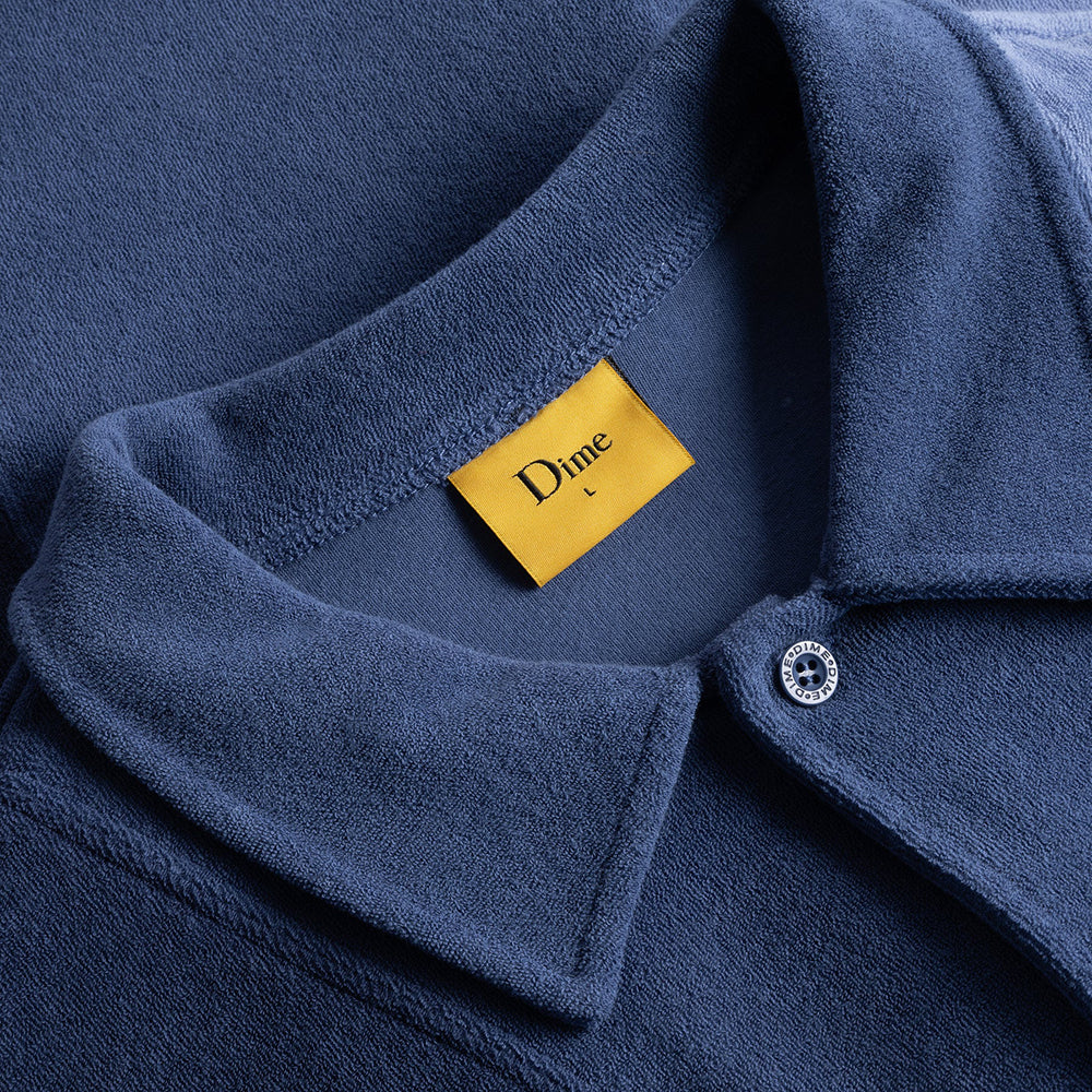 Dime MTL Terry Cloth Shirt Blue