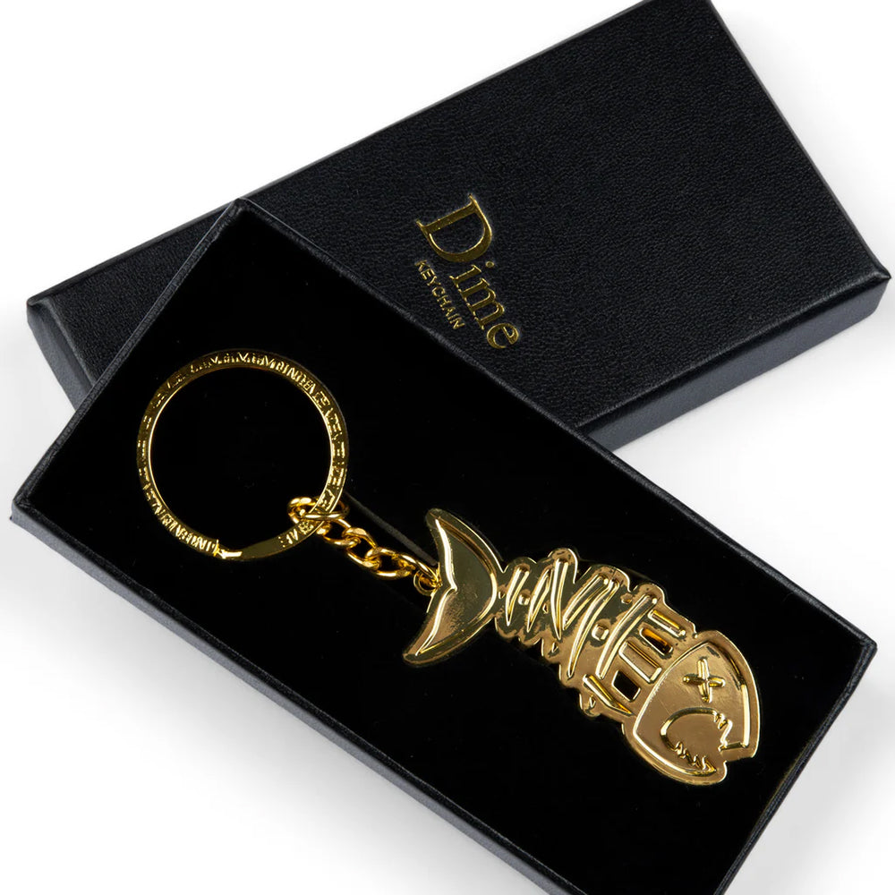 Dime MTL Bones Keychain Gold