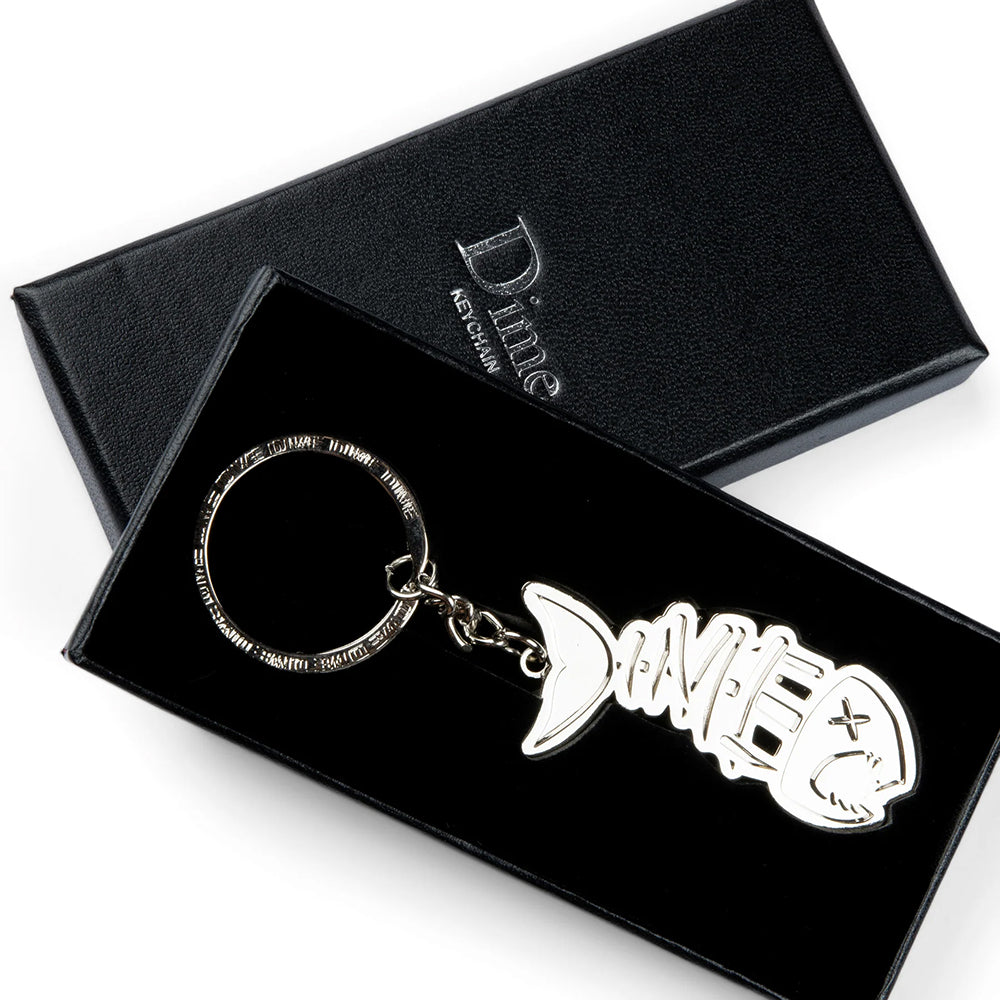 Dime MTL Bones Keychain Silver