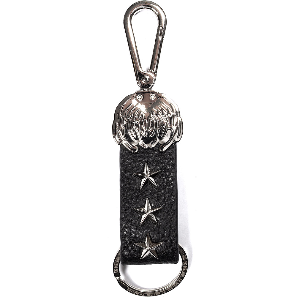 EC Melodi Leather Key Clip Black