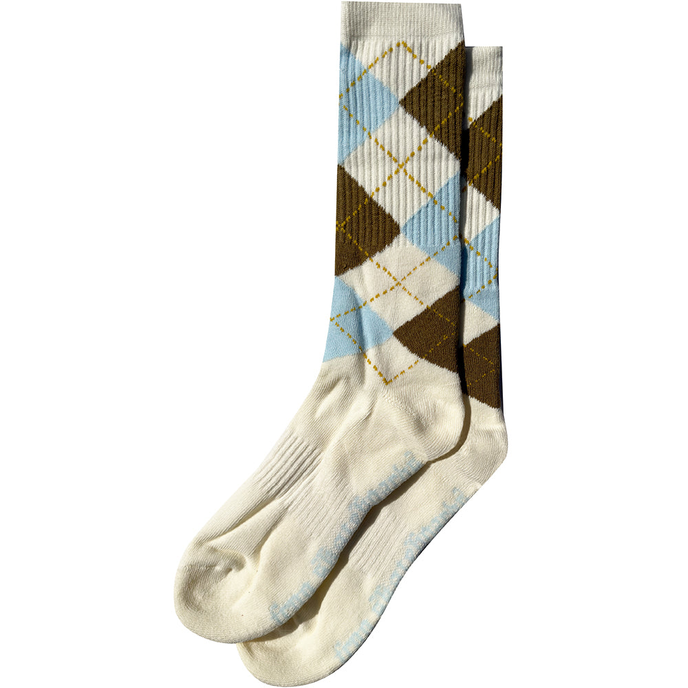 Frog Argyle Socks Cream