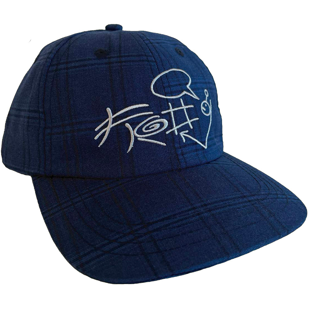 Frog Plaid G Hat Navy