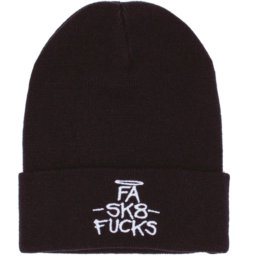 Fucking Awesome FA SK8 Fucks Cuff Beanie Black