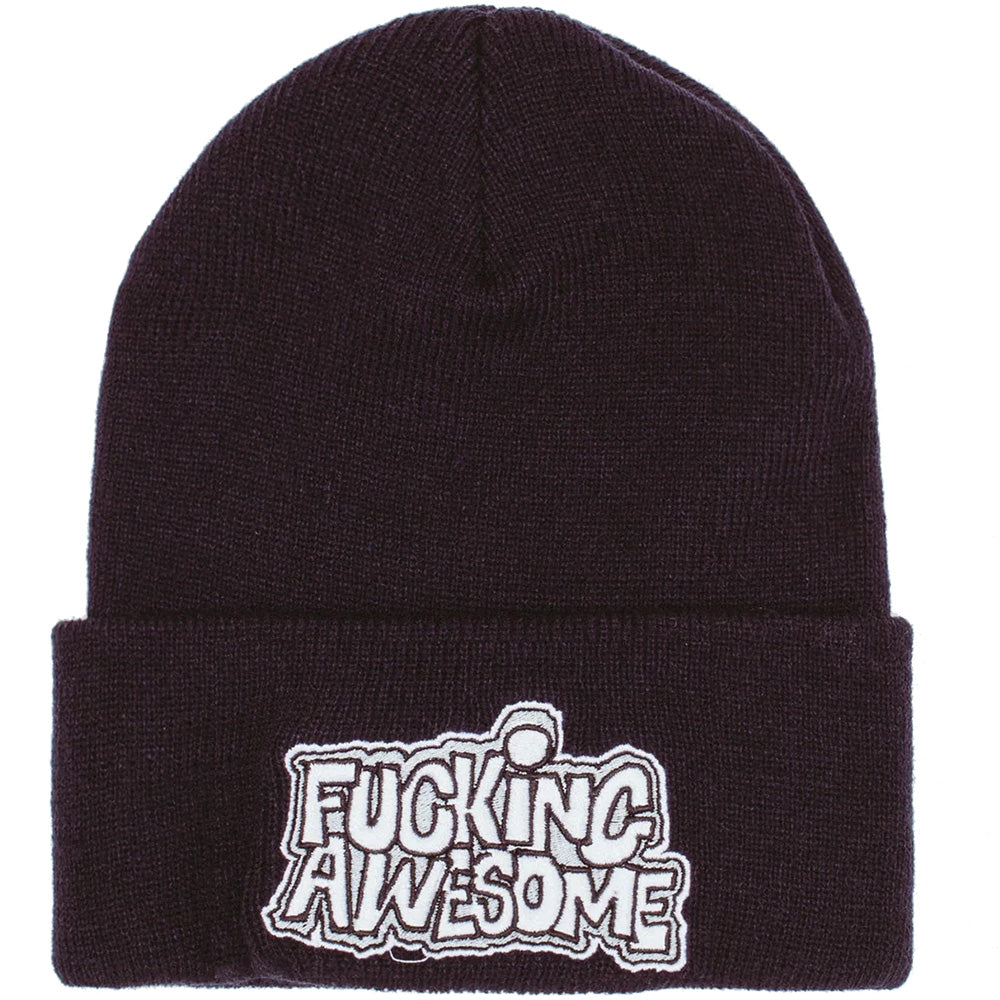 Fucking Awesome PBS Logo Cuff Beanie Black