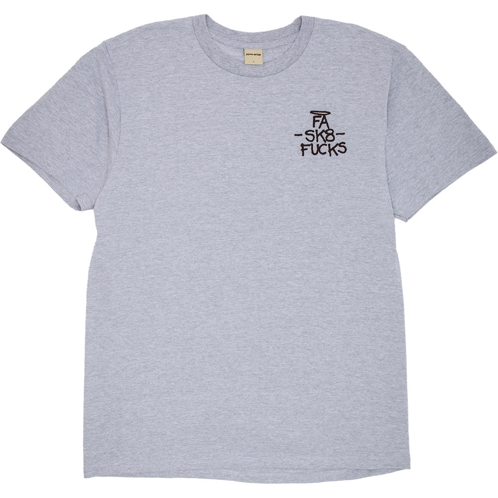 Fucking Awesome SK8 Fucks Short Sleeve Tee Heather Grey