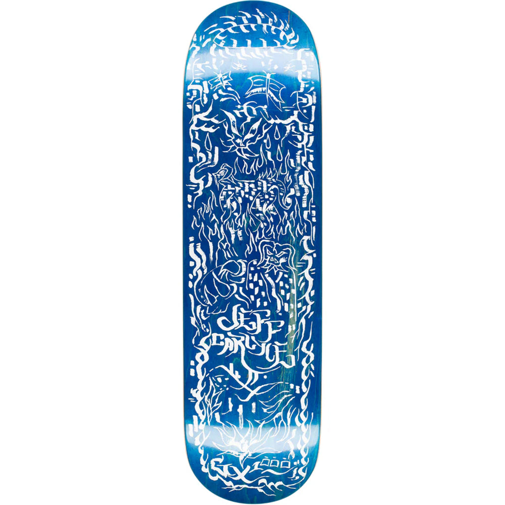 GX1000 Jeff Carlyle Slow Burn White Skateboard Deck 8.625"