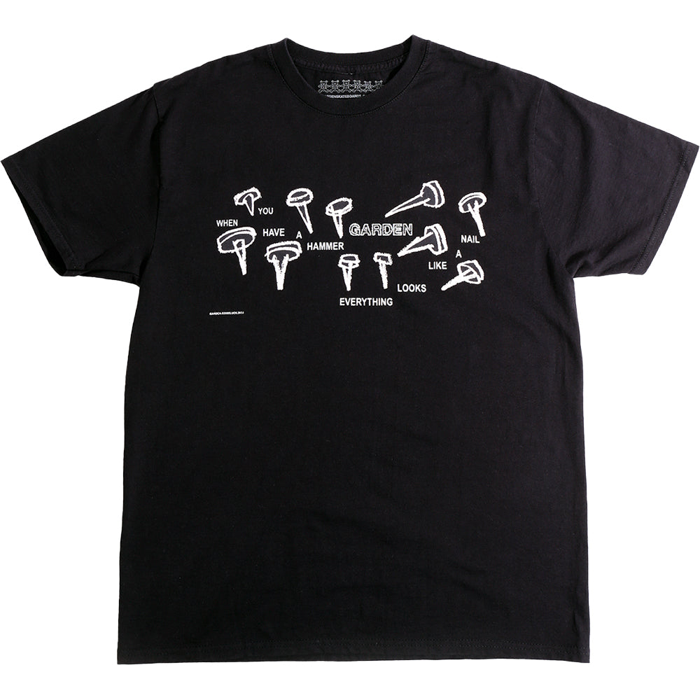 Garden Nails Tee Black