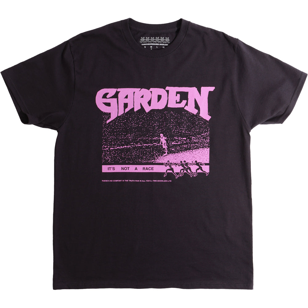 Garden Not A Race Tee Black/Pink