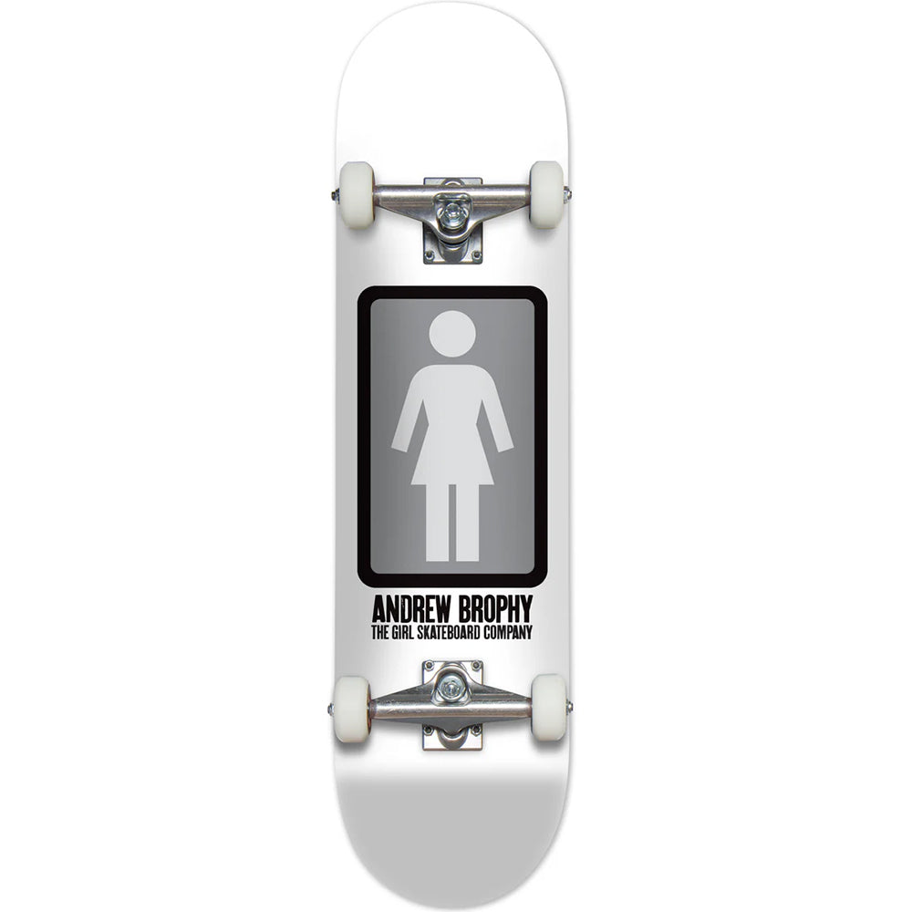 Girl Andrew Brophy OG Black White Complete Skateboard 8.25"