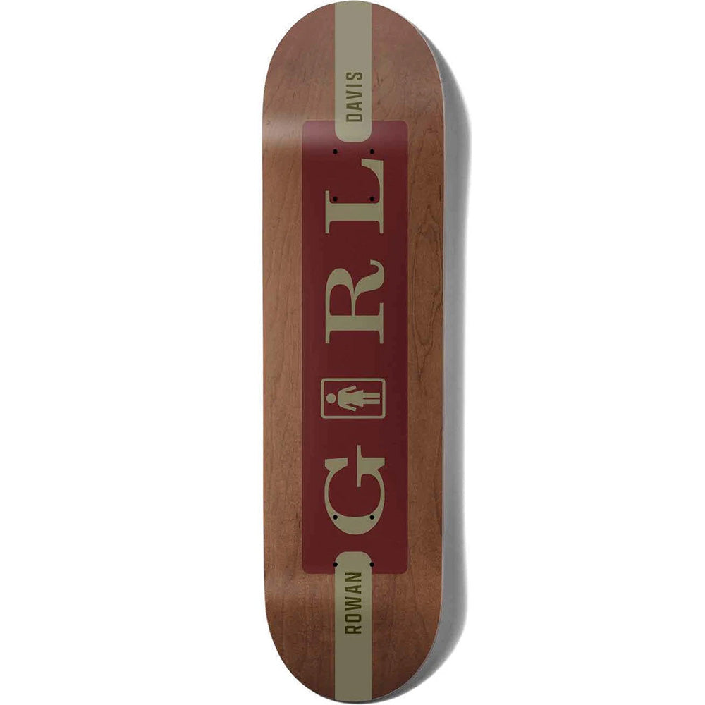 Girl Rowan Davis Serif Skateboard Deck 8.25"