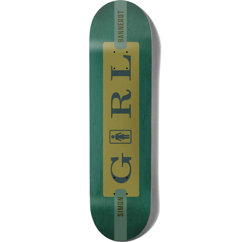 Girl Simon Bannerot Serif Skateboard  Deck 8.5"