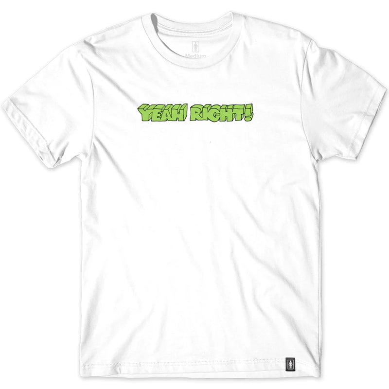 Girl Yeah Right Tee White | Note Shop