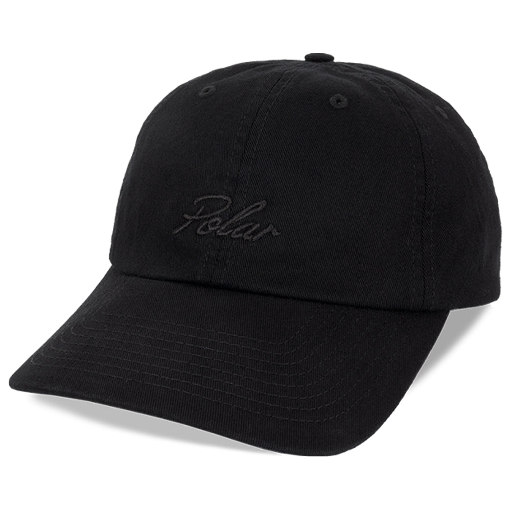 Polar Skate Co Varsity Logo Sai Cap Black