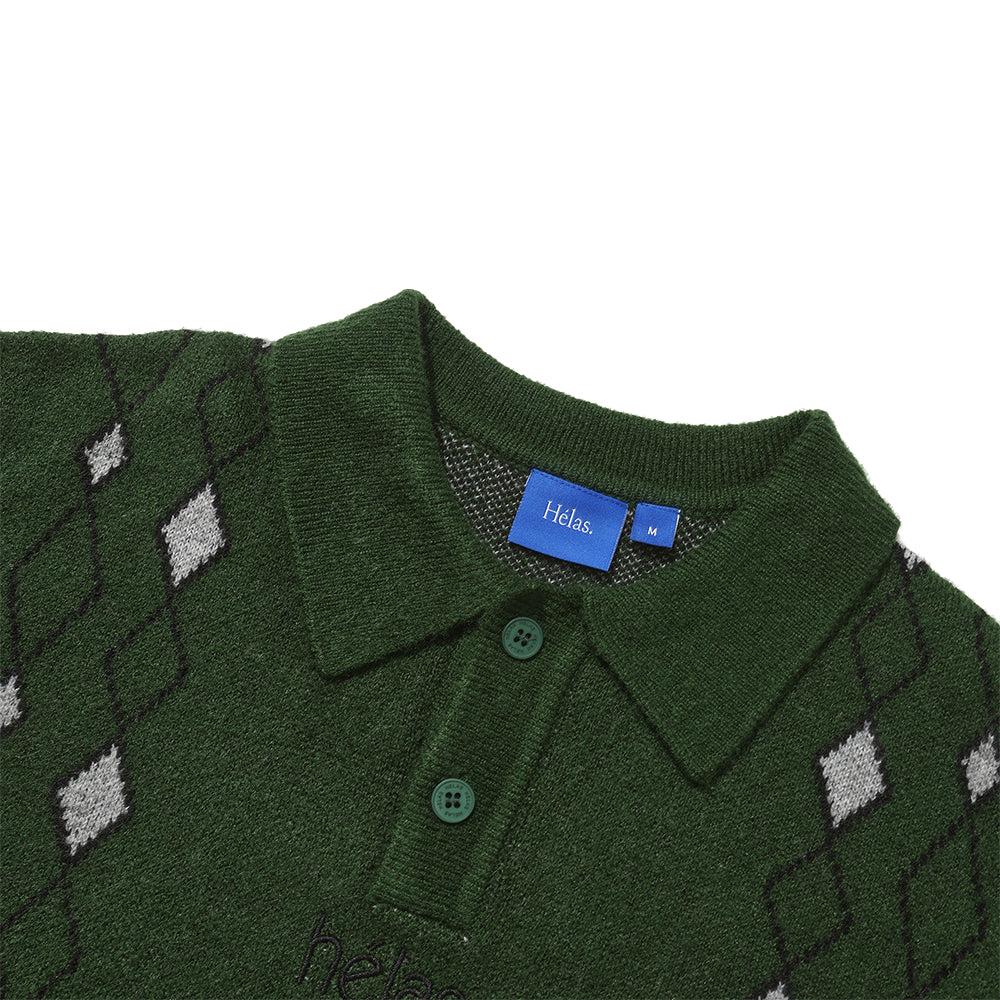 Hélas Apres-Ski Polo Knit Green