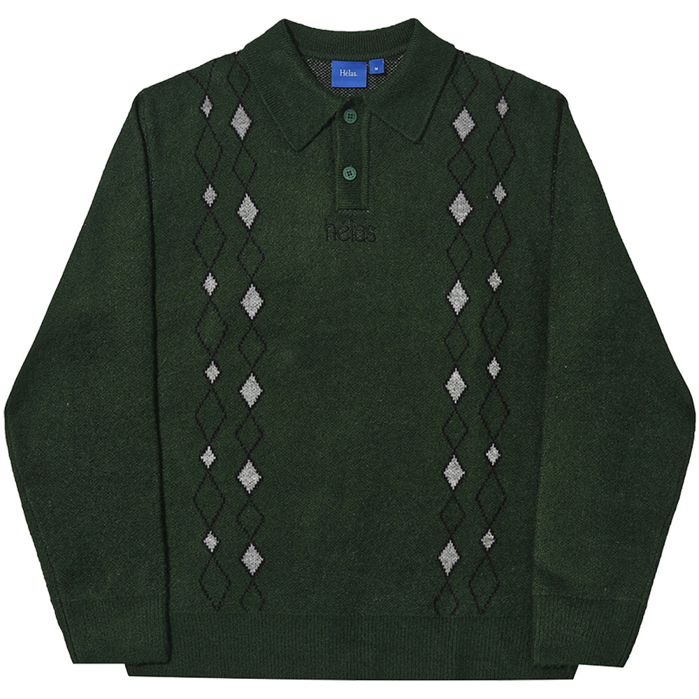 Hélas Apres-Ski Polo Knit Green