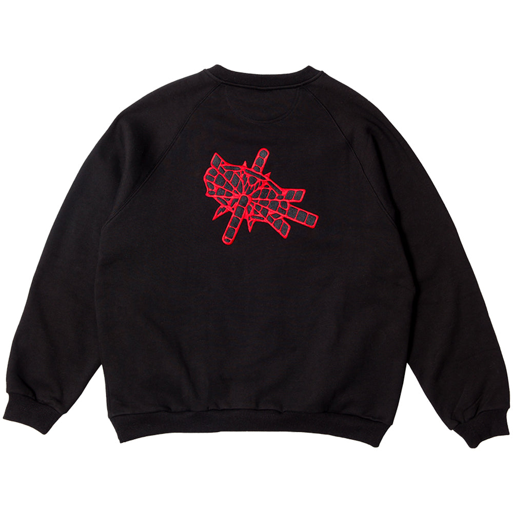 Hoddle Satellite Crew Sweatshirt Black