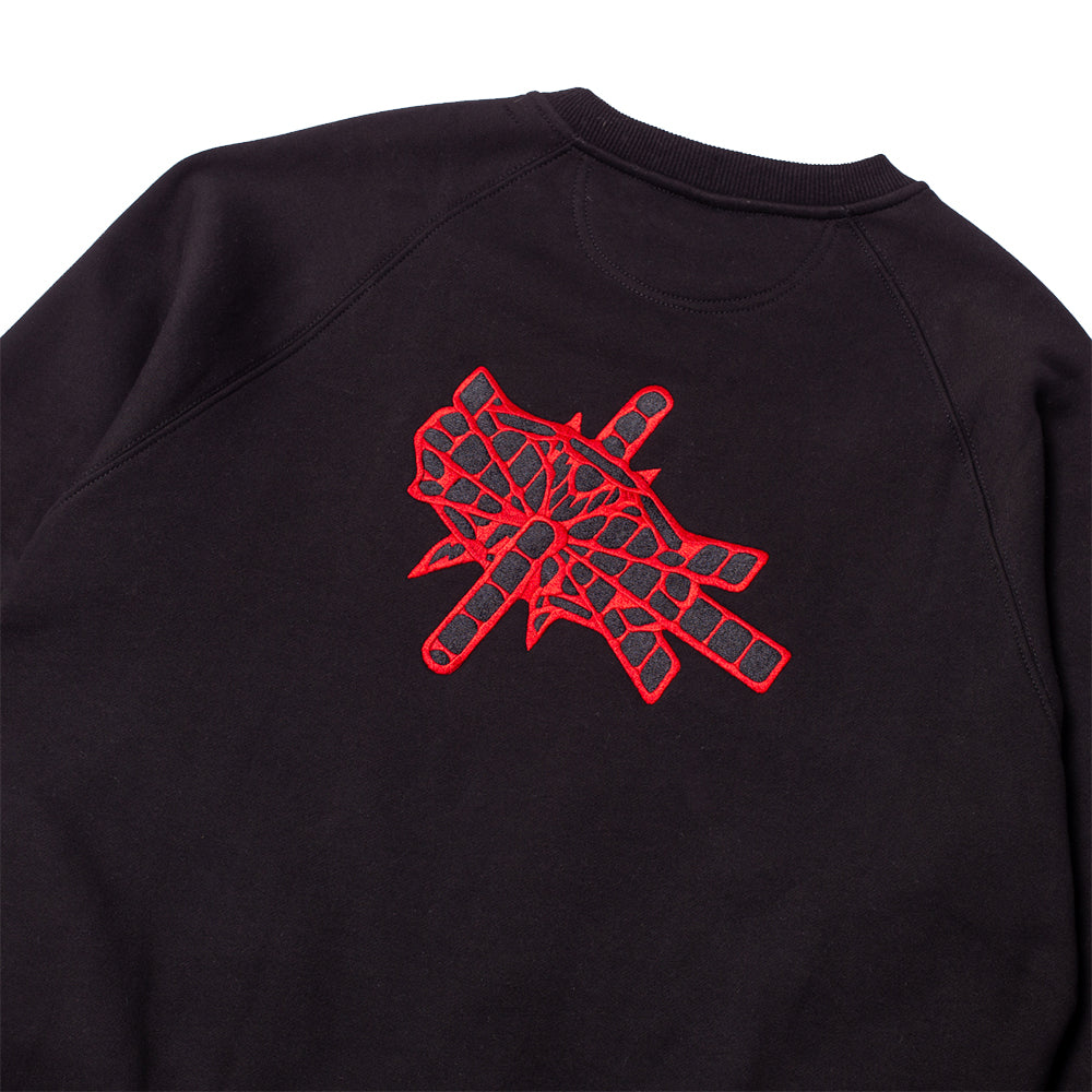 Hoddle Satellite Crew Sweatshirt Black