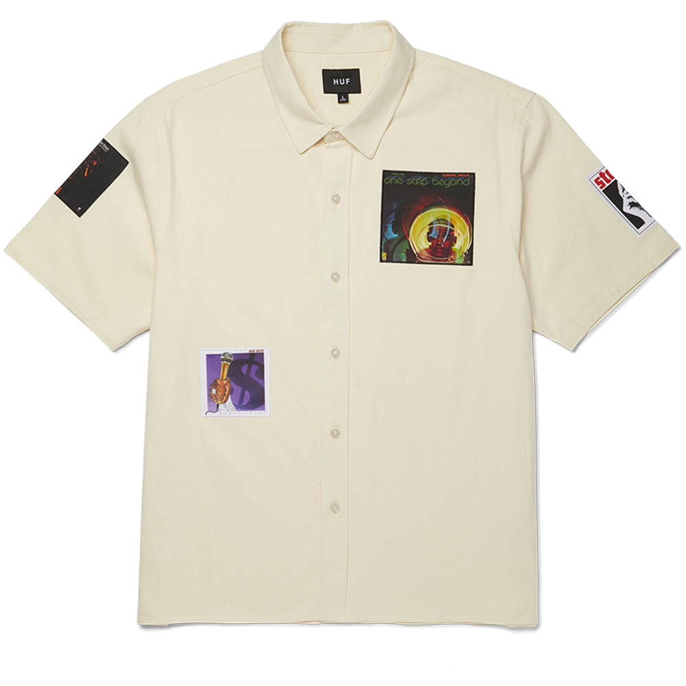 HUF x Stax Patches Button Up Natural