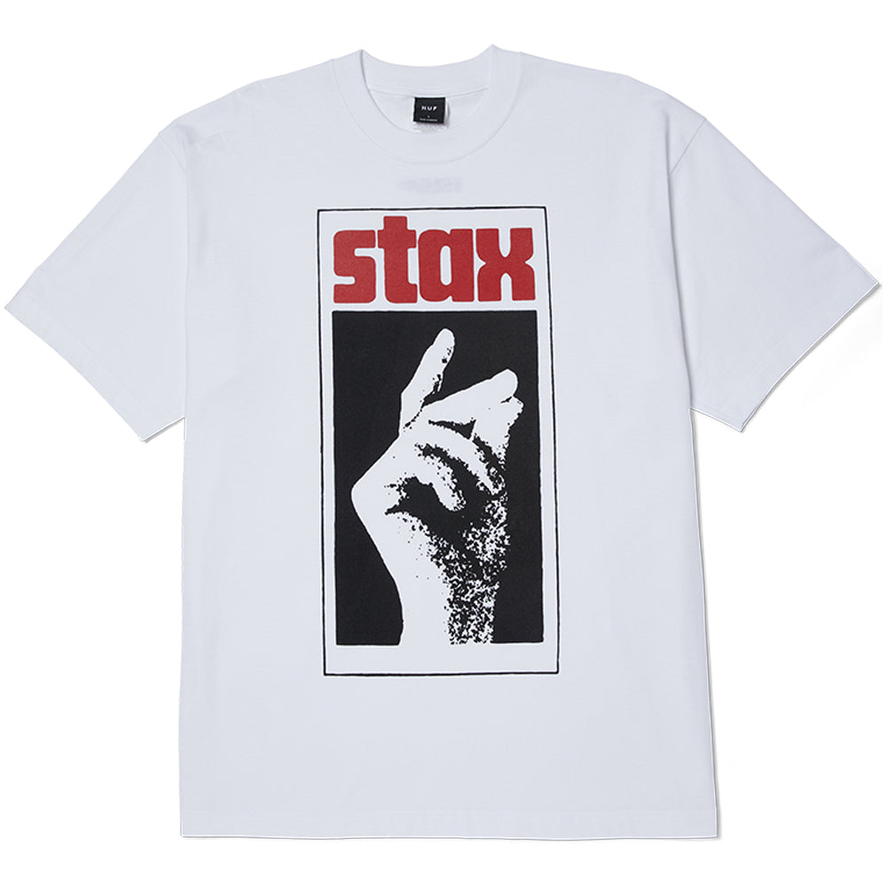 HUF x Stax Snap T Shirt White