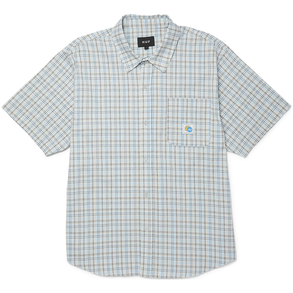 HUF Total Eclipse Short Sleeve Shirt Light Blue