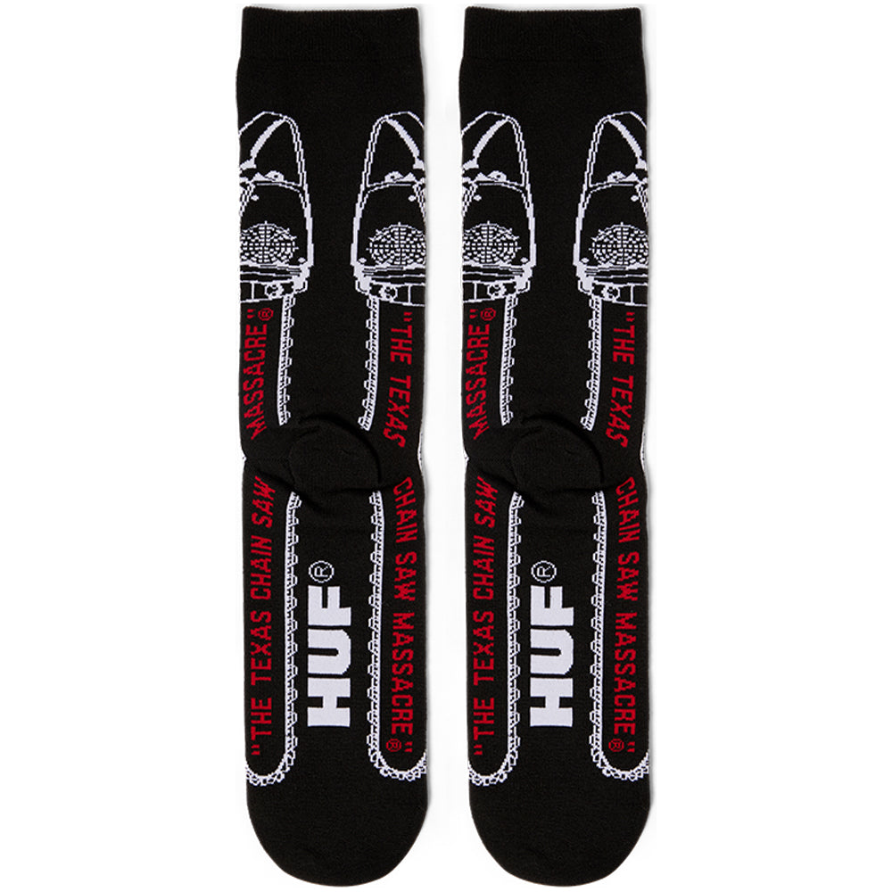 HUF x Texas Chainsaw Massacre Chainsaw Crew Socks Black