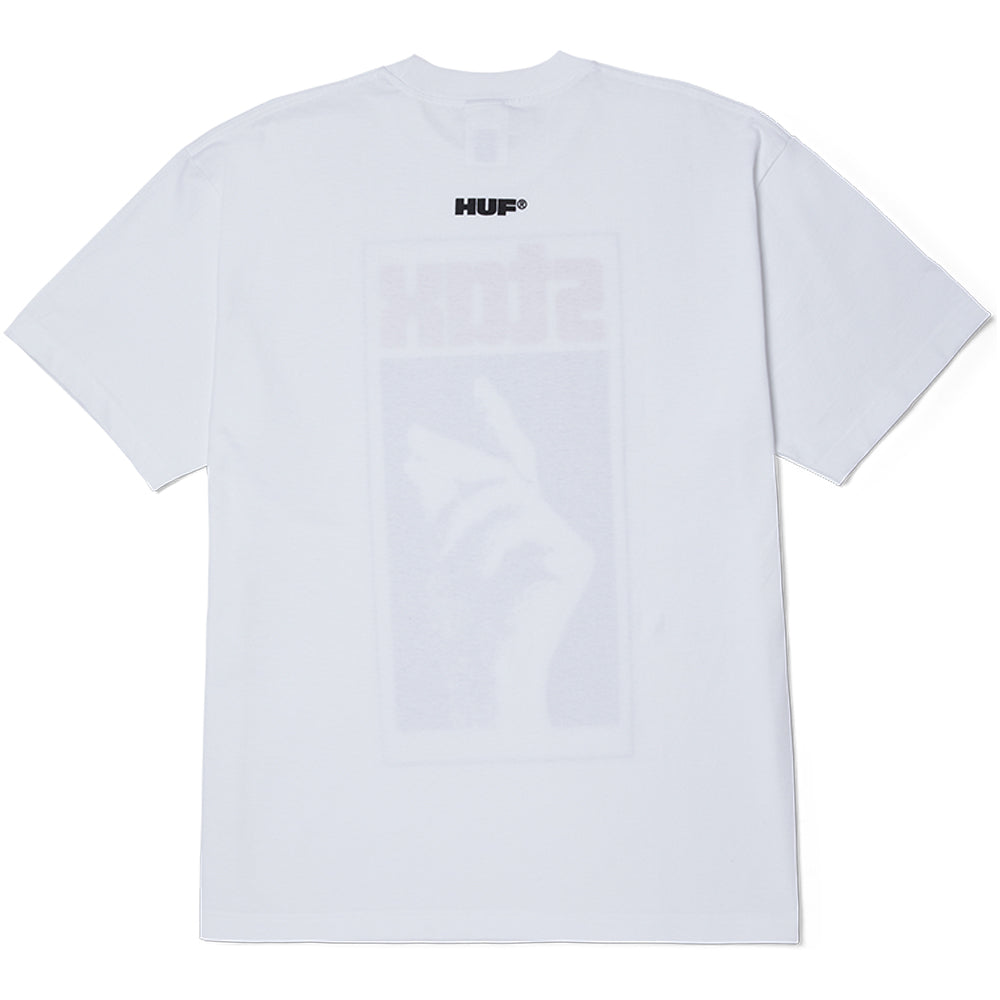 HUF x Stax Snap T Shirt White