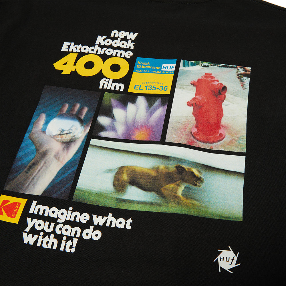 HUF x Kodak Imagine What Tee Black